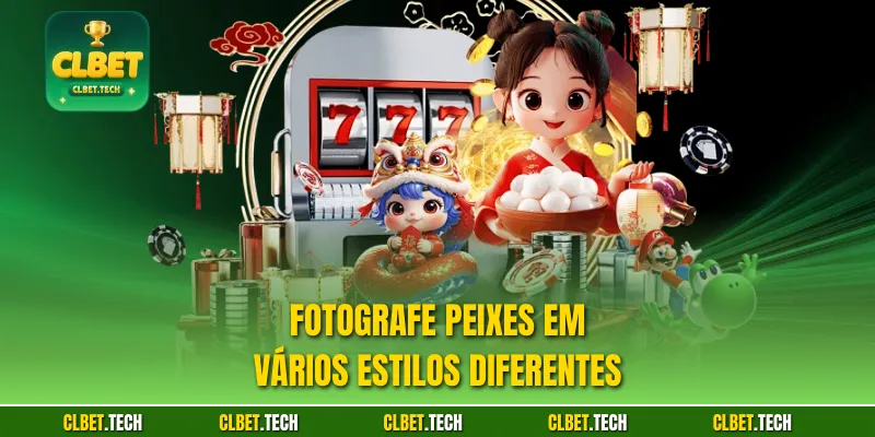 Fotografe peixes em vários estilos diferentes