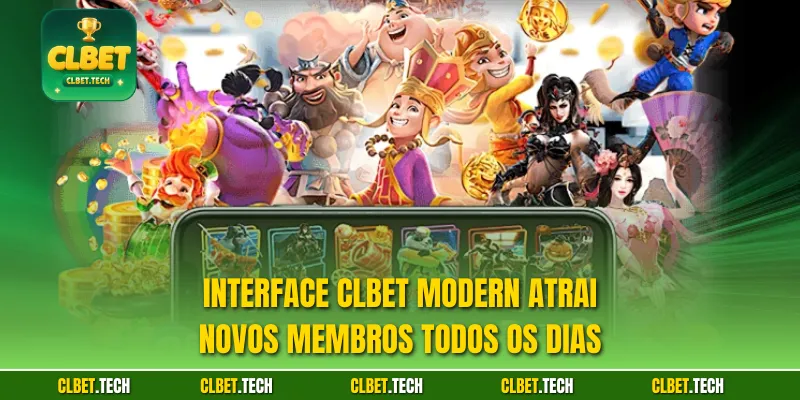 Interface CLBET Modern atrai novos membros todos os dias
