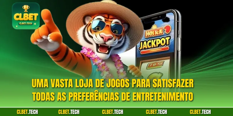 Uma vasta loja de jogos para satisfazer todas as preferências de entretenimento